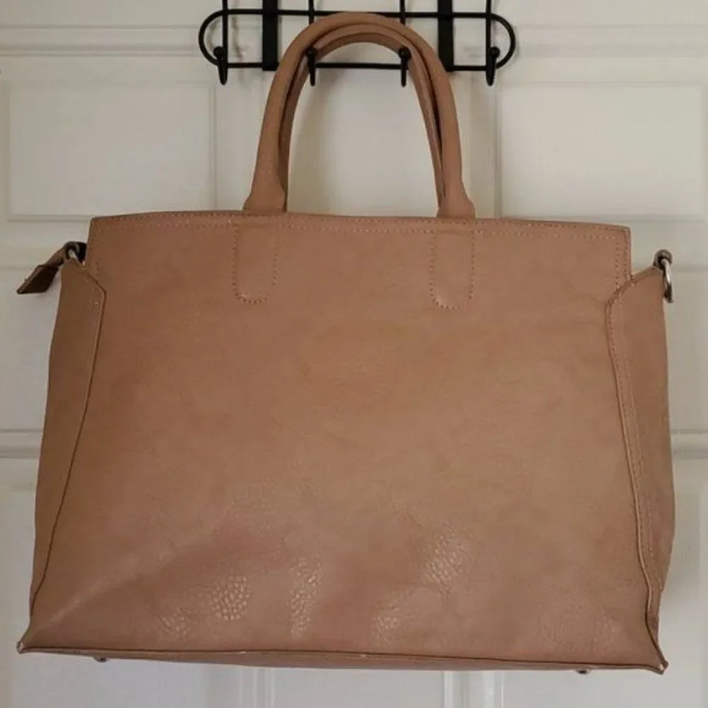 Charming Charlie Tote BAG Overnight Handbag SHOULDER Vegan Leather WOMENS WOMANS